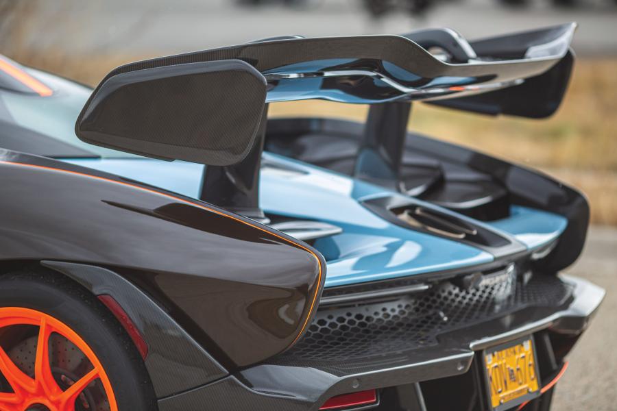 Детали экстерьера McLaren MSO Senna Gulf Oil Theme (P15) 2019 года  (NA) (фото 24 из 28)